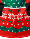 Chemise à manches longues de Noël pour homme avec tenue amusante du père Noël