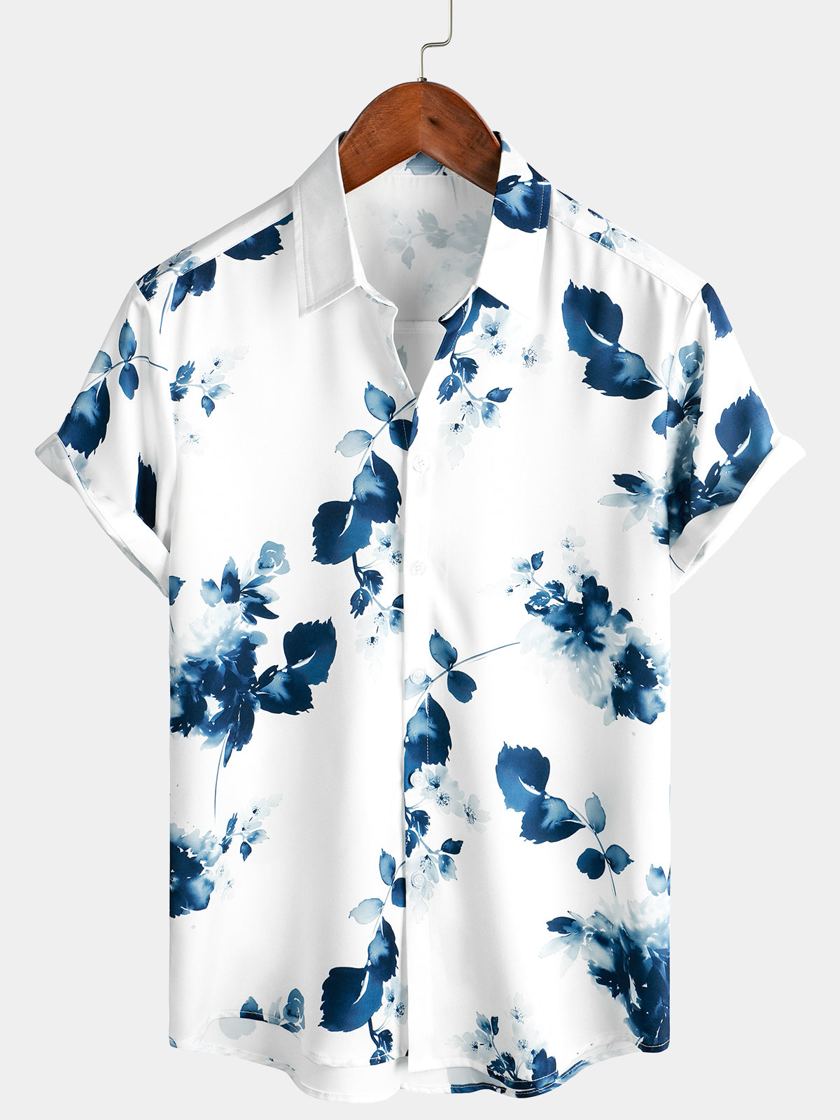 Chemise de plage de vacances d'été à manches courtes pour hommes