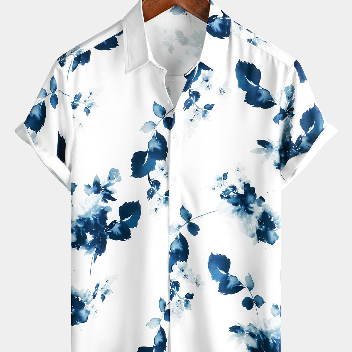 Chemise de plage de vacances d'été à manches courtes pour hommes