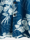 Chemise hawaïenne de vacances à manches courtes Aloha Vacation Beach bleue pour homme