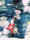 Chemise hawaïenne à manches courtes et imprimé fleuri rose pour homme