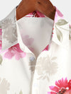 Chemise hawaïenne de plage boutonnée à manches courtes pour homme