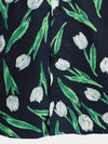 Chemise hawaïenne à manches courtes en coton à fleurs pour hommes