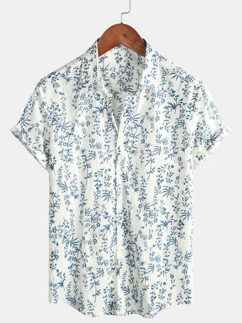 Lot de 2 | Chemises de plage à manches courtes en coton à manches courtes Aloha Resort pour hommes