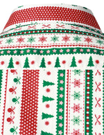 Chemise habillée en coton à manches longues pour homme avec imprimé de Noël et coupe régulière