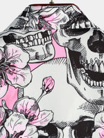 Lot de 3 | Chemises boutonnées à manches courtes Skull & Flowers pour hommes