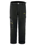 Men's Outdoor Hiking Sport Windproof Thickened Fleece Trousers Casual Work Cargo Pants