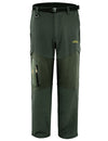 Men's Outdoor Hiking Sport Windproof Thickened Fleece Trousers Casual Work Cargo Pants
