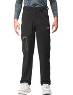 Men's Outdoor Hiking Sport Windproof Thickened Fleece Trousers Casual Work Cargo Pants