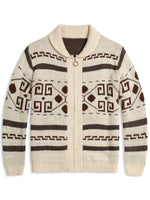 Chandail cardigan à manches longues décontracté à fermeture éclair vintage pour hommes
