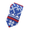 Cravates de vacances imprimées de Noël pour hommes Cravate bleue