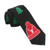 Chapeau de wapiti de Noël pour homme Cravate de Noël noire amusante