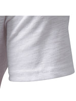 T-shirt à manches courtes décontracté pour hommes de couleur unie