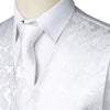 Ensemble de 3 pièces pour hommes Paisley Gilet cravate pour costume ou smoking