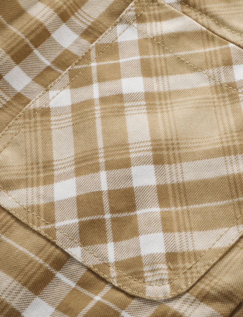 Veste décontractée à capuche à carreaux chauds à manches longues pour hommes