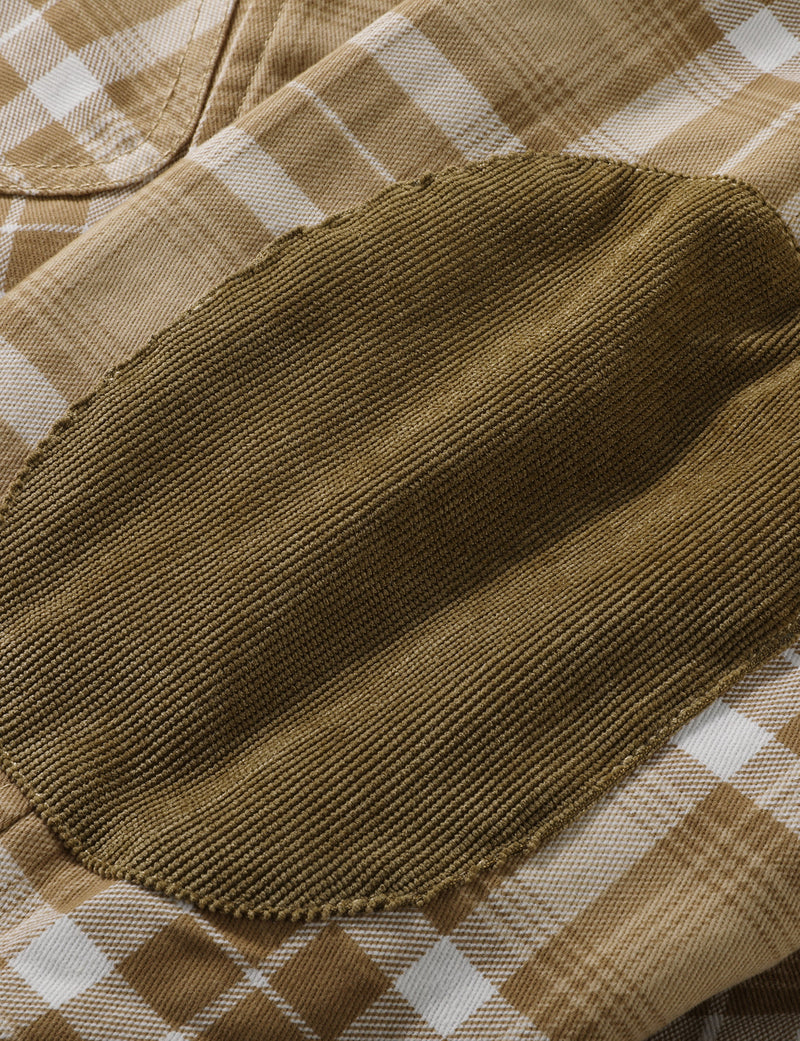 Veste décontractée à capuche à carreaux chauds à manches longues pour hommes