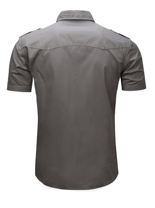 Chemise décontractée à manches courtes en pour hommes
