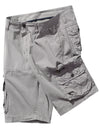 Short en coton décontracté de couleur unie pour hommes