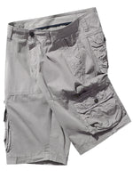 Short en coton décontracté de couleur unie pour hommes