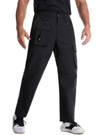 Men's Windproof Work Cargo Pants Multi-Pocket Hiking Trousers