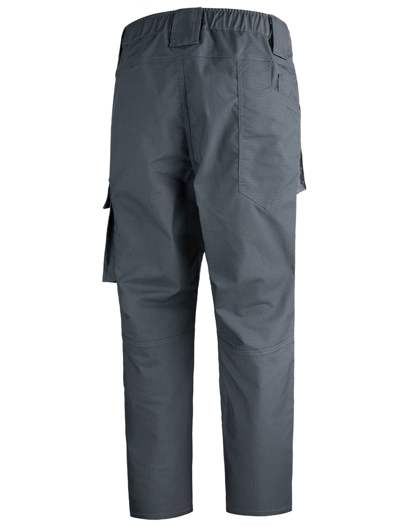 Men's Windproof Work Cargo Pants Multi-Pocket Hiking Trousers