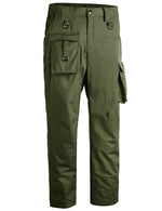 Men's Windproof Work Cargo Pants Multi-Pocket Hiking Trousers