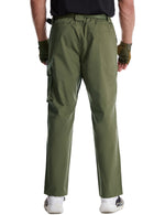 Men's Windproof Work Cargo Pants Multi-Pocket Hiking Trousers