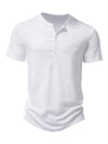 T-shirt à manches courtes décontracté pour hommes de couleur unie