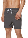 Shorts de plage décontractés d'été pour hommes de couleur unie