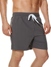 Shorts de plage décontractés d'été pour hommes de couleur unie