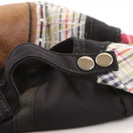 Casquette de mode à carreaux brodée décontractée ajustable en coton pour hommes