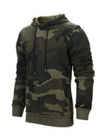 Sweat à capuche à manches longues camouflage pour hommes Automne Hiver Sweats