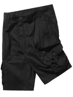 Short en coton décontracté de couleur unie pour hommes