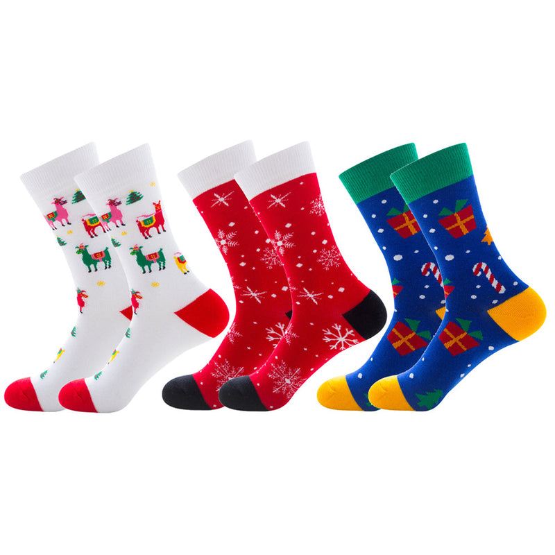 3 paires de chaussettes de Noël pour fêtes de Noël