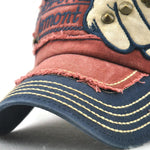 Casquette décontractée à motif de poing et lettre de mode pour hommes