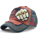 Casquette décontractée à motif de poing et lettre de mode pour hommes