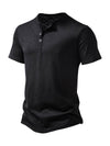 T-shirt à manches courtes décontracté pour hommes de couleur unie