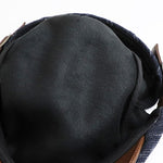 Casquette tricotée rétro décontractée de couleur unie pour hommes