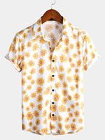 Lot de 3 |  Chemise d'été à manches courtes à imprimé floral pour hommes