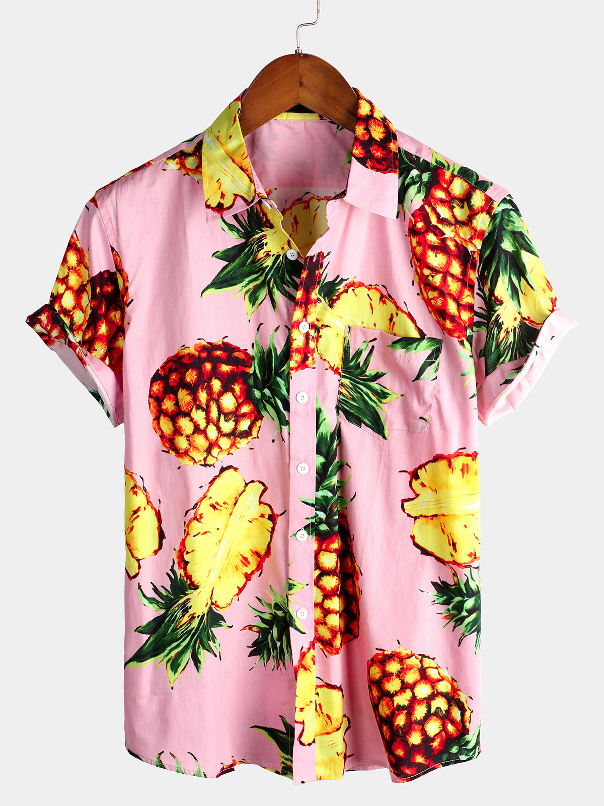 Chemise en coton pour hommes Pineapple Holiday