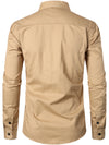 Chemise d'extérieur à manches longues en coton