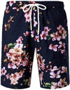 Ensemble chemise et short hawaïen à fleurs pour hommes