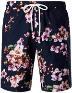 Ensemble chemise et short hawaïen à fleurs pour hommes