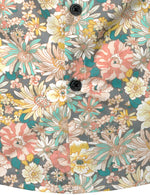 Chemise à manches longues imprimé floraux homme