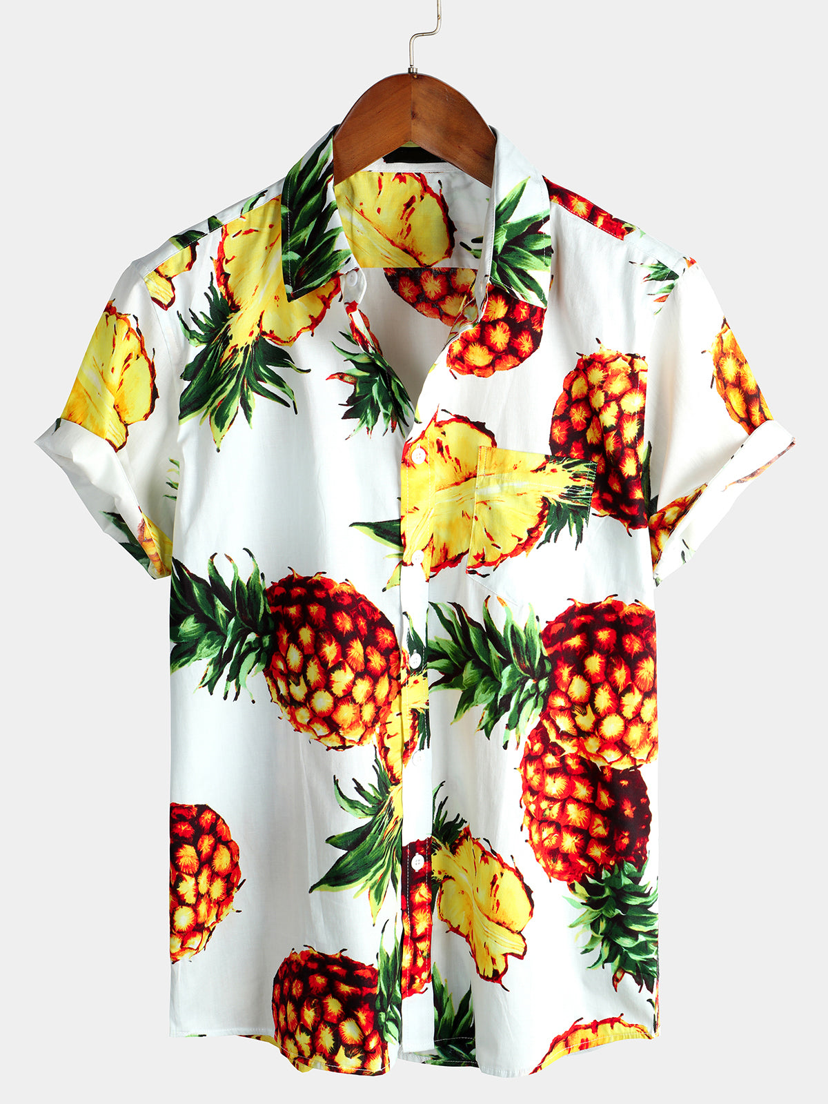 Chemise en coton pour hommes Pineapple Holiday