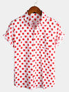 Chemises en coton à pois pour hommes