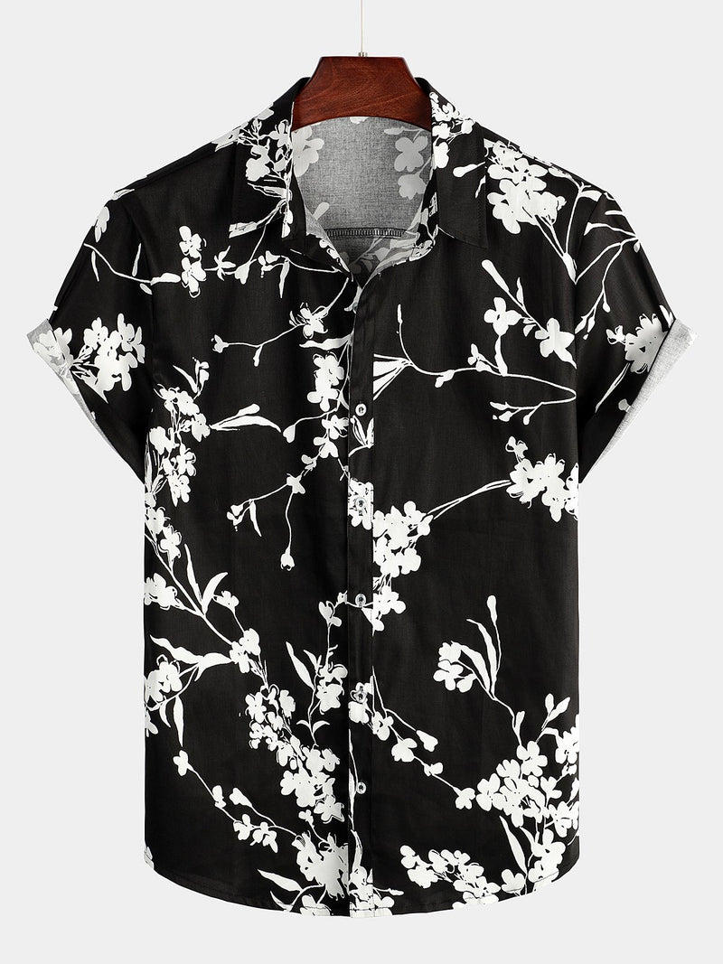 Chemise de vacances tropicale décontractée pour hommes