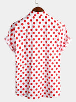 Chemises en coton à pois pour hommes