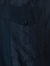 Bouton à manches courtes homme Down Cuban Guayabera Shirts Casual Suits