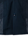 Bouton à manches courtes homme Down Cuban Guayabera Shirts Casual Suits